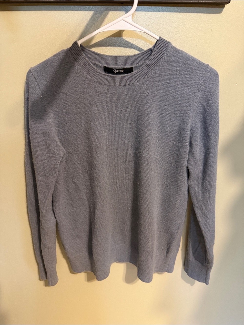 Quince Women's Crewneck Sweater in Light Gray
